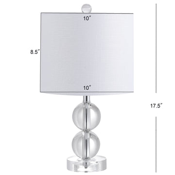 Brooklyn 17.5" Crystal LED Table Lamp - JONATHAN Y